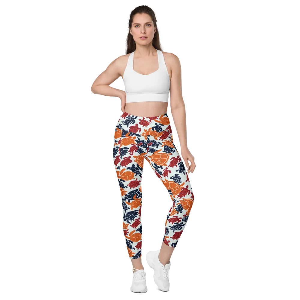 Carapace Parade on Leggings with Pockets — Front
