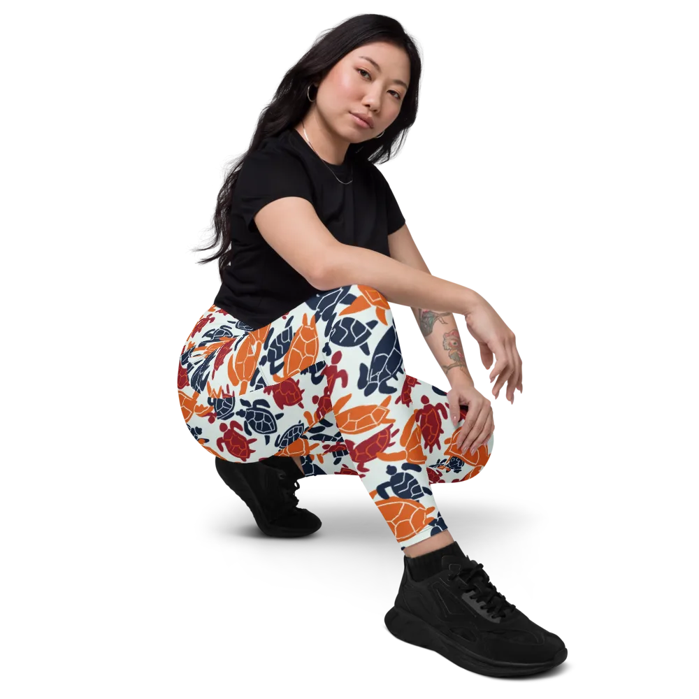 Carapace Parade on Leggings with Pockets — Right Front