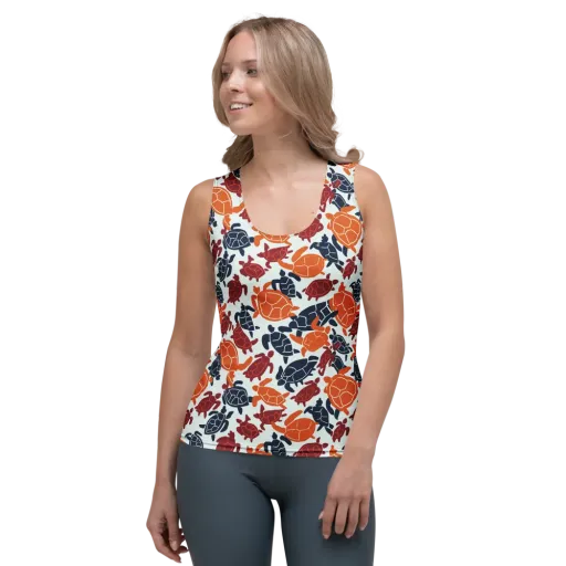 Carapace Parade on a Women's Tank Top