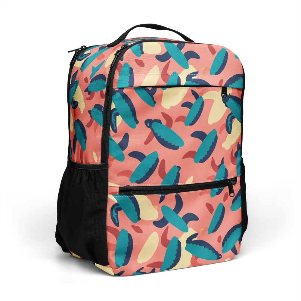 Turquoise Tides on Utility Backpack — Right Front