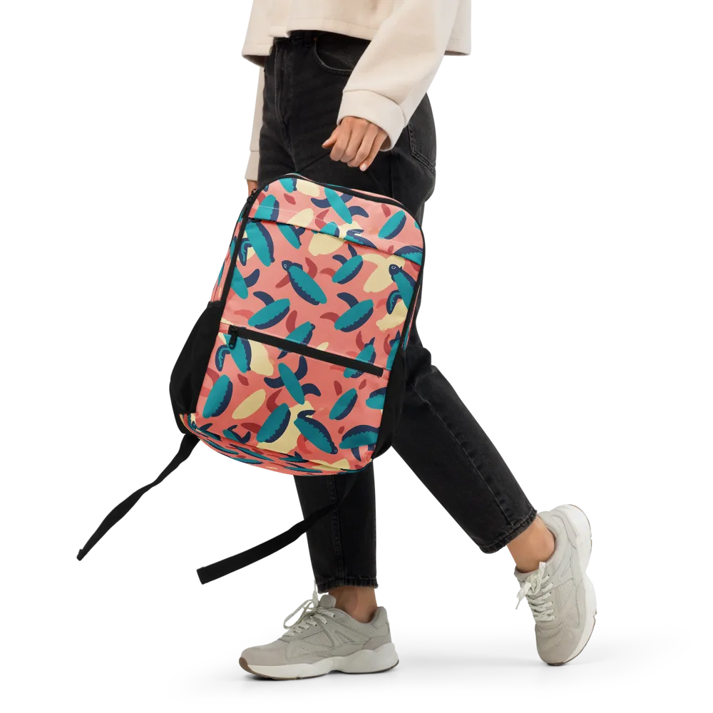 Turquoise Tides on Utility Backpack — Front