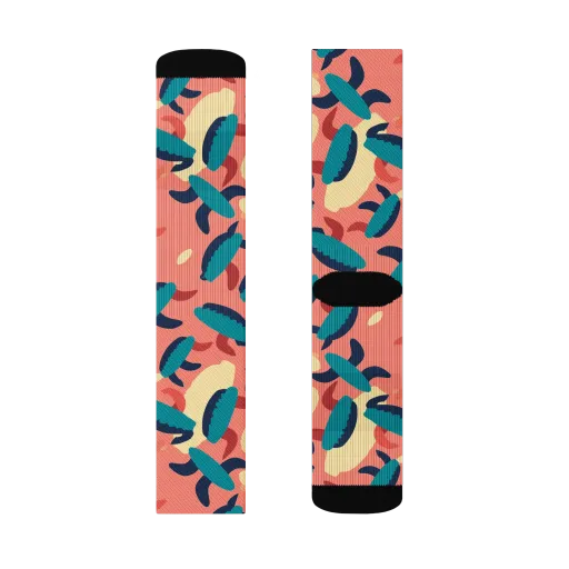 Turquoise Tides on a Socks