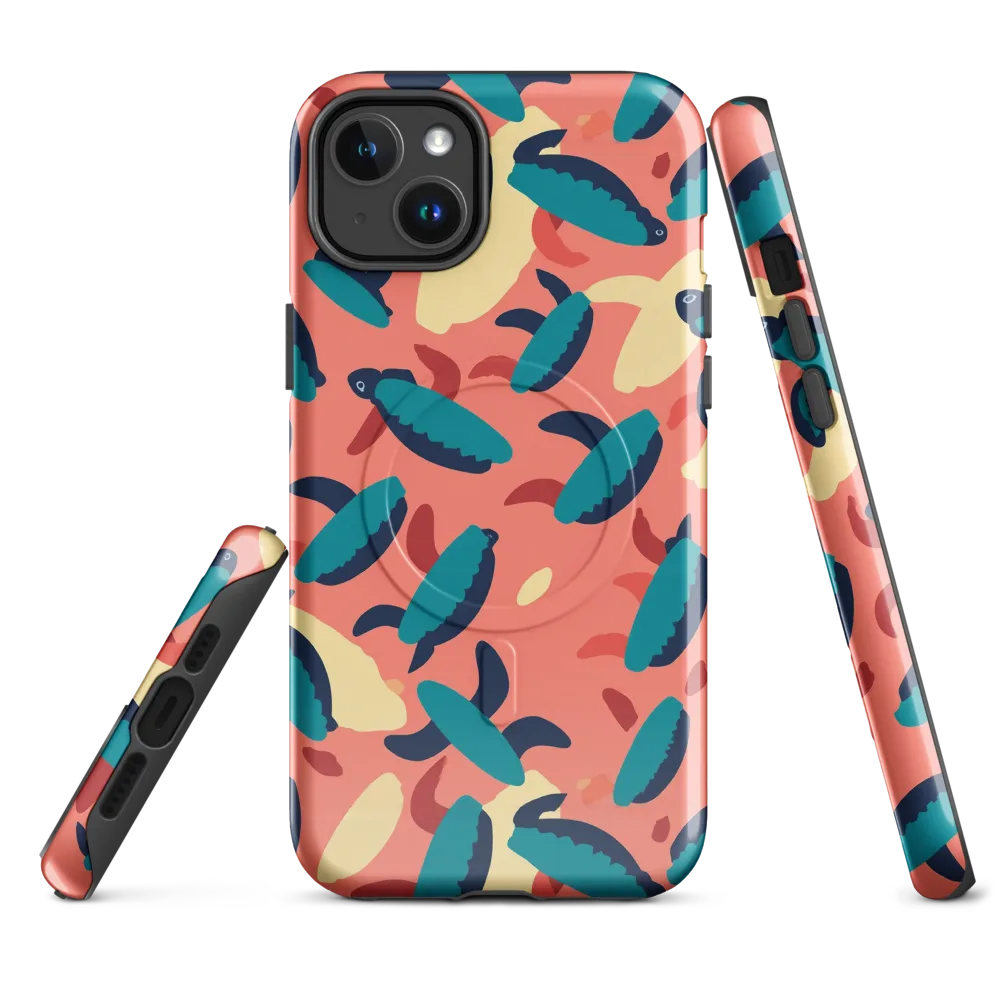 Turquoise Tides on MagSafe Tough Case for iPhone® — Front