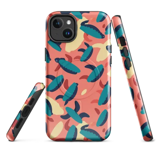 Turquoise Tides on a MagSafe Tough Case for iPhone®