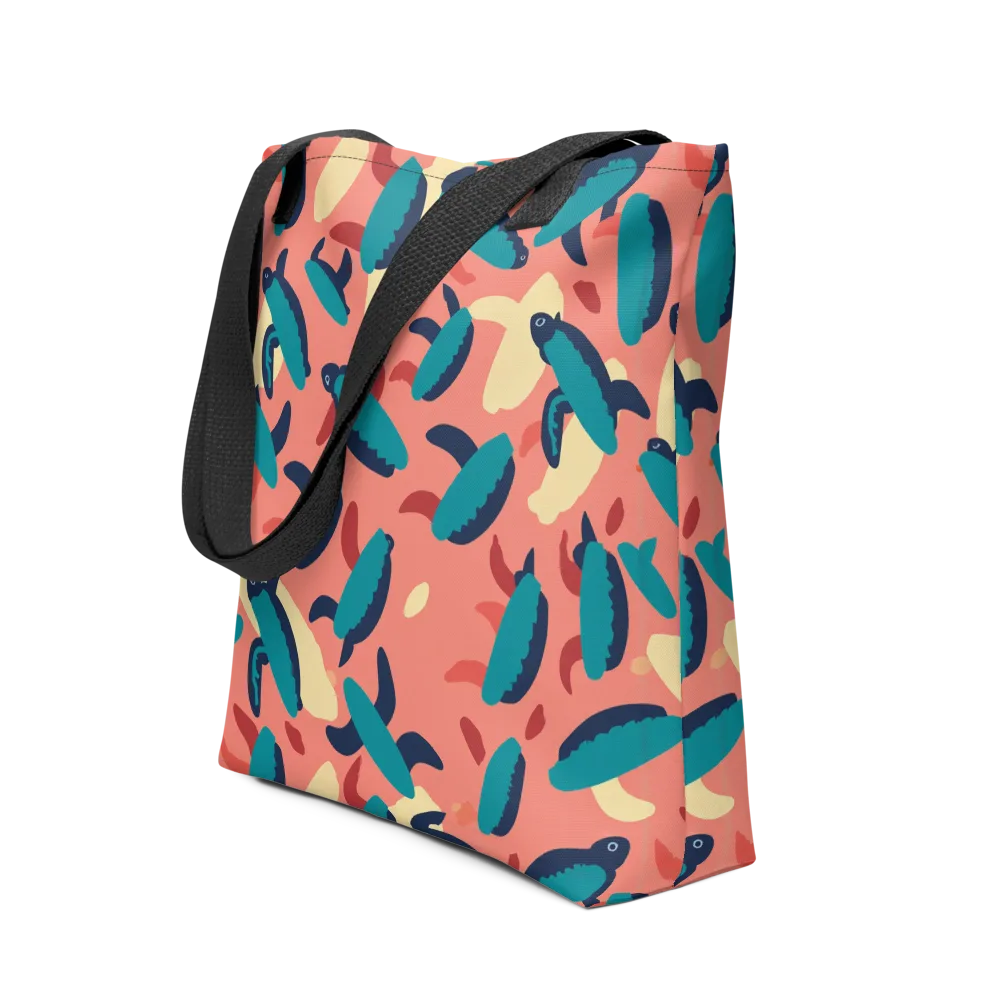 Turquoise Tides on Tote Bag — Front