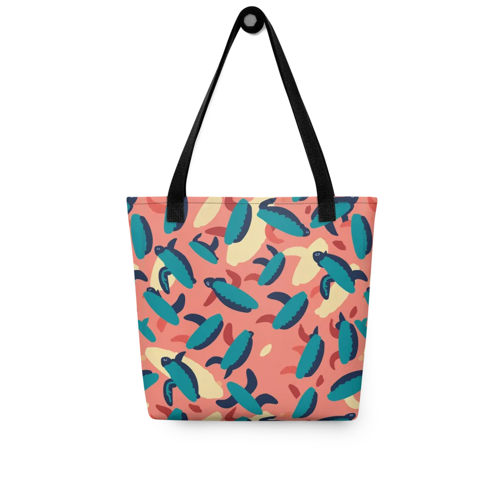 Turquoise Tides on Tote Bag — Front