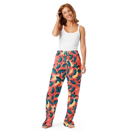 Turquoise Tides on a Women's Pajama Pants