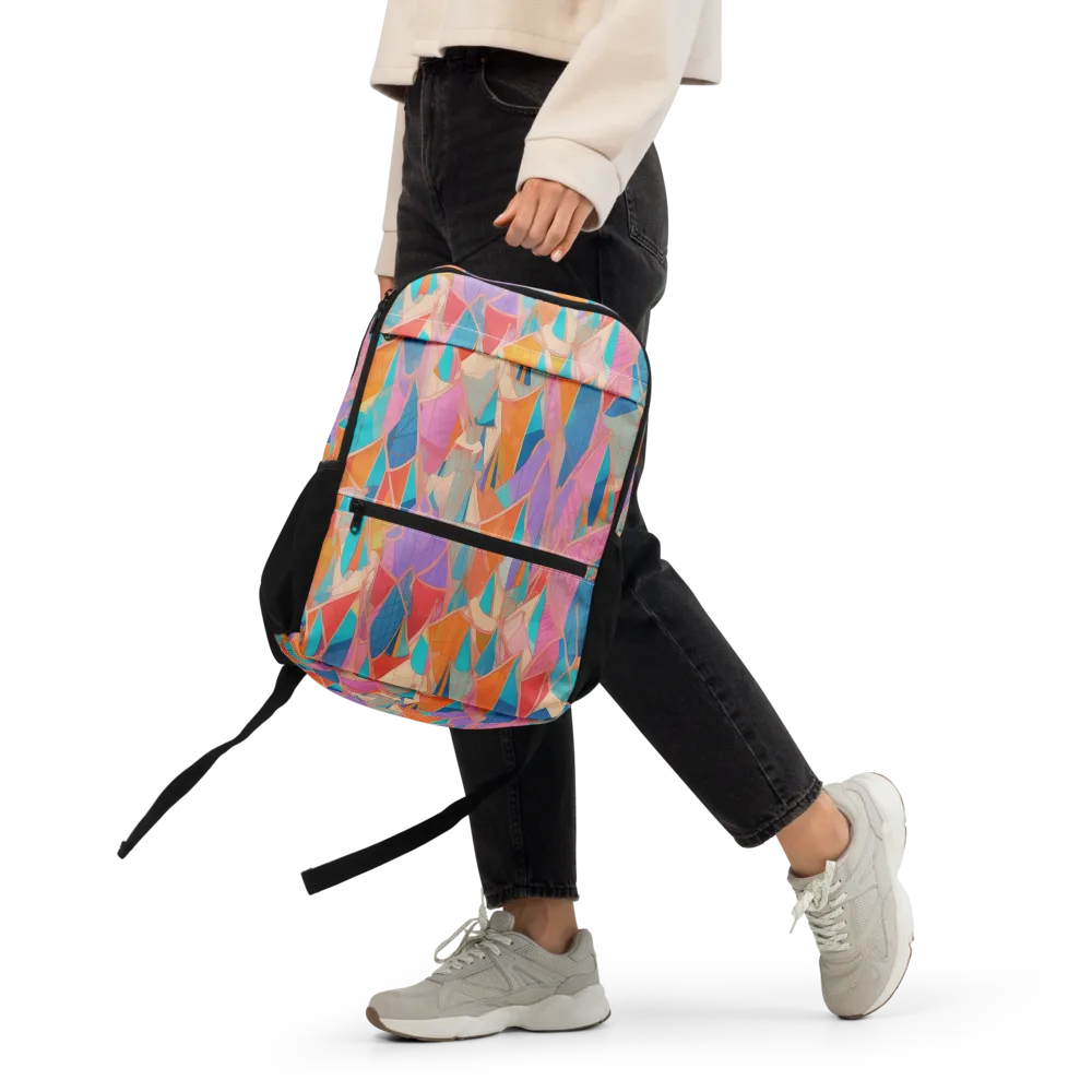 Chromatic Drapery on Utility Backpack — Front