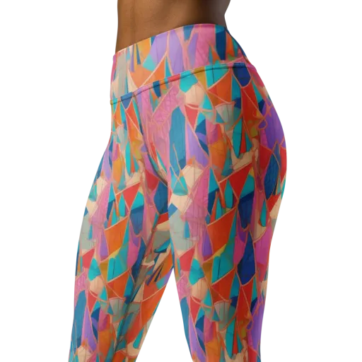 Chromatic Drapery on a Yoga Leggings