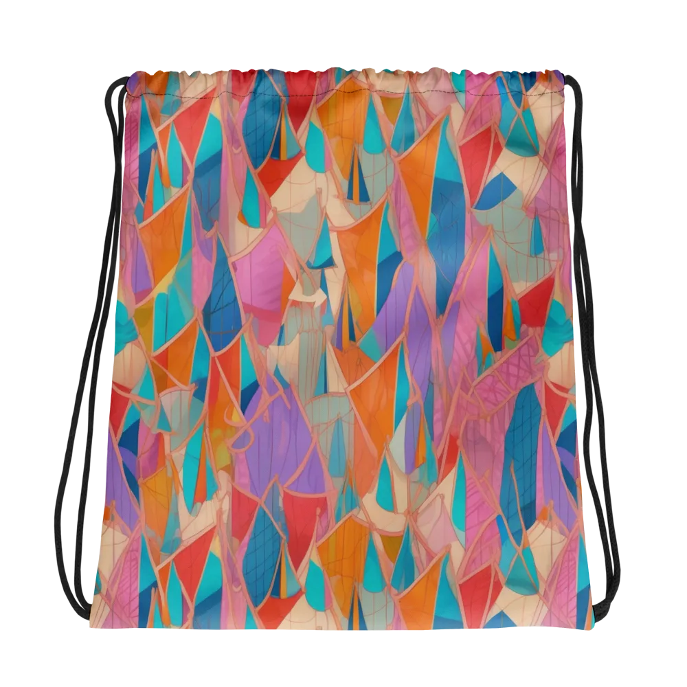 Chromatic Drapery on Drawstring Bag — Photo