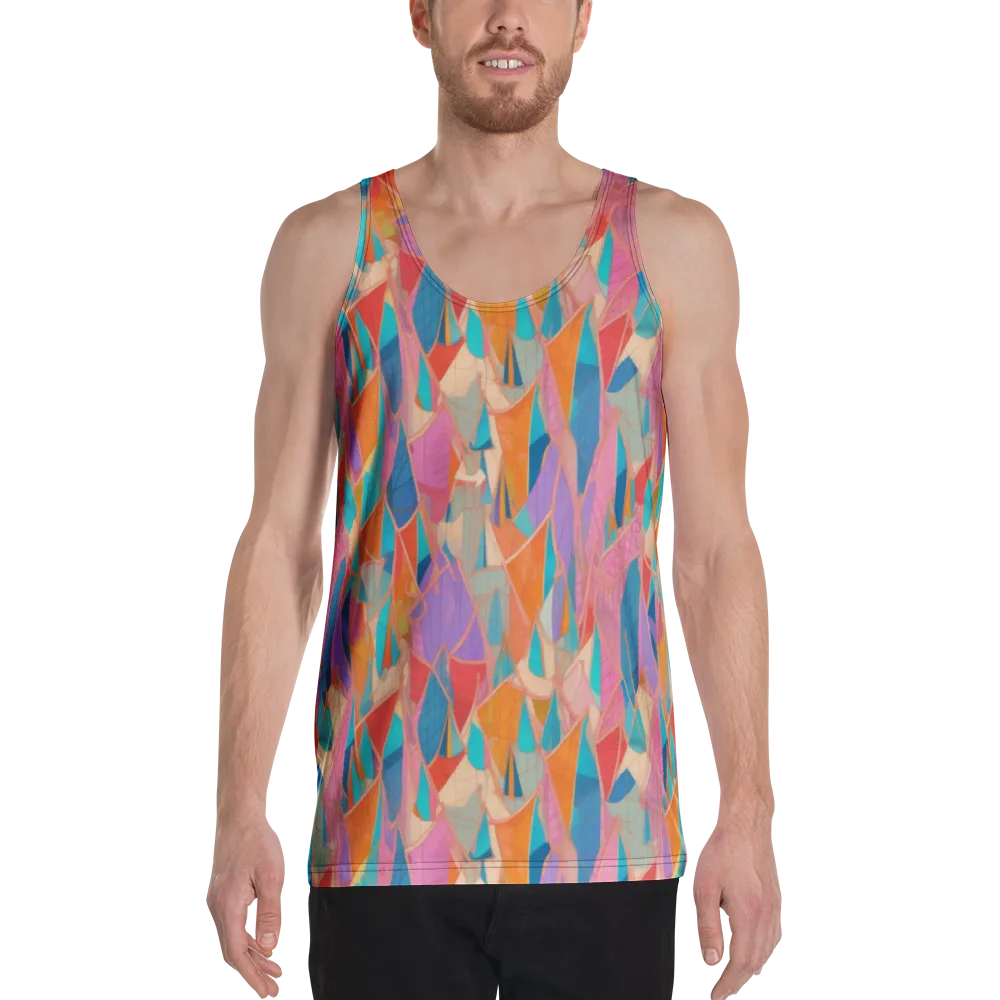Chromatic Drapery on Men's Tank Top — Front