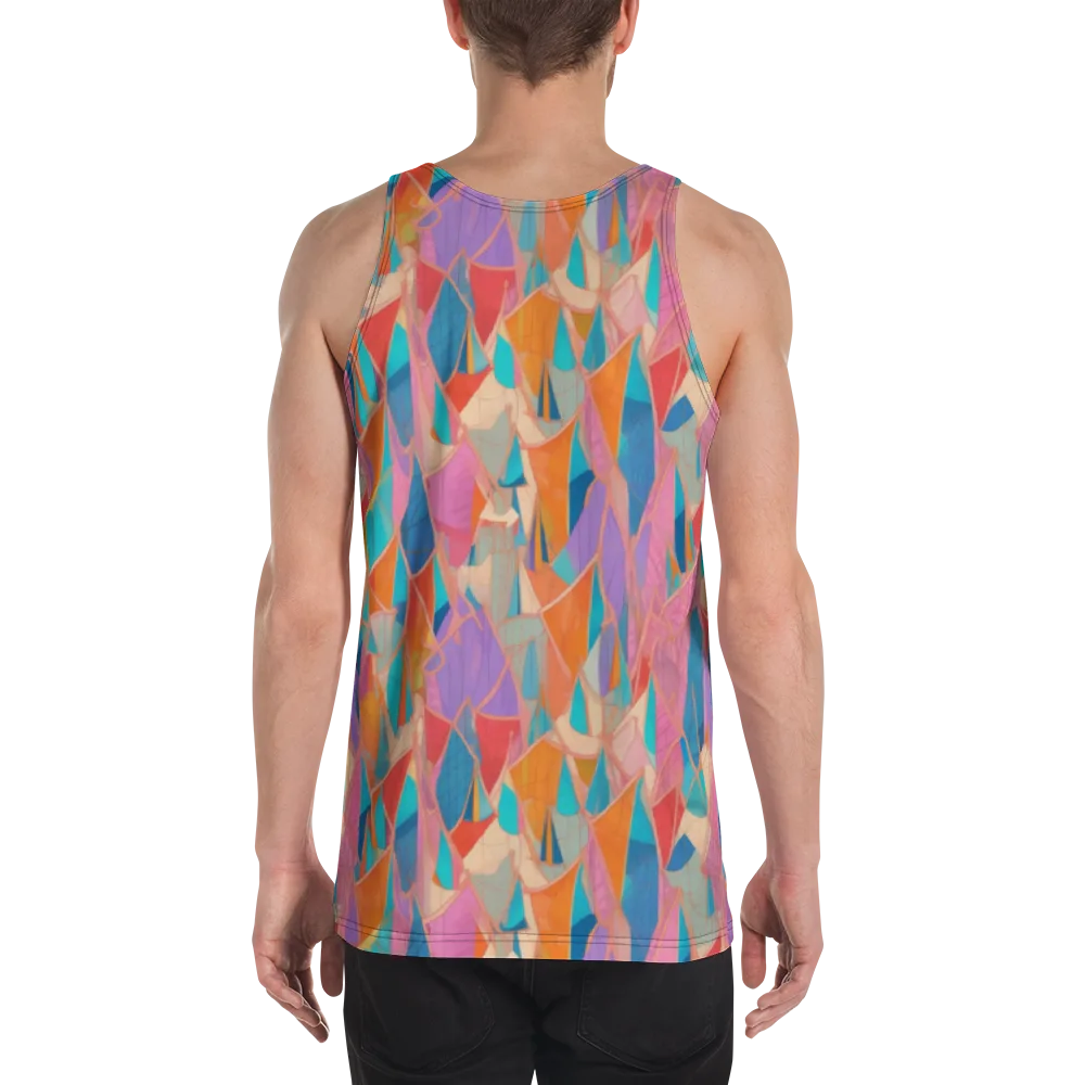 Chromatic Drapery on Men's Tank Top — Back