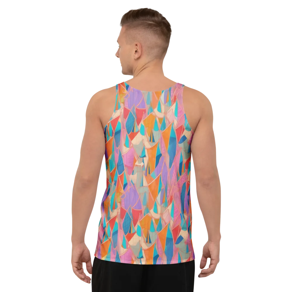 Chromatic Drapery on Men's Tank Top — Back