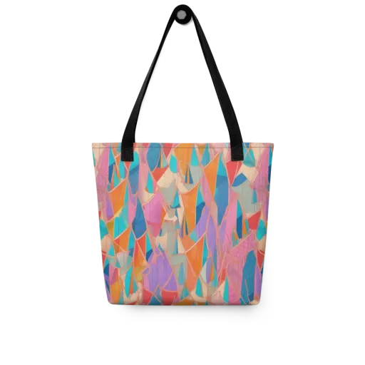Chromatic Drapery on a Tote Bag