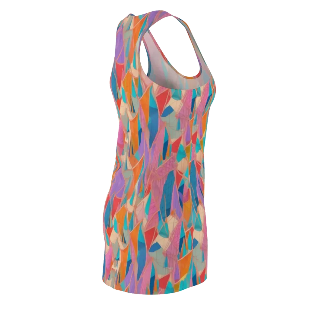 Chromatic Drapery on Racerback Dress — Back Side