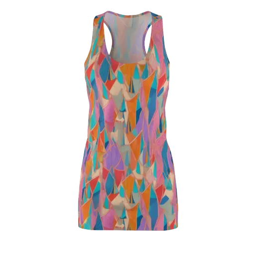 Chromatic Drapery on a Racerback Dress