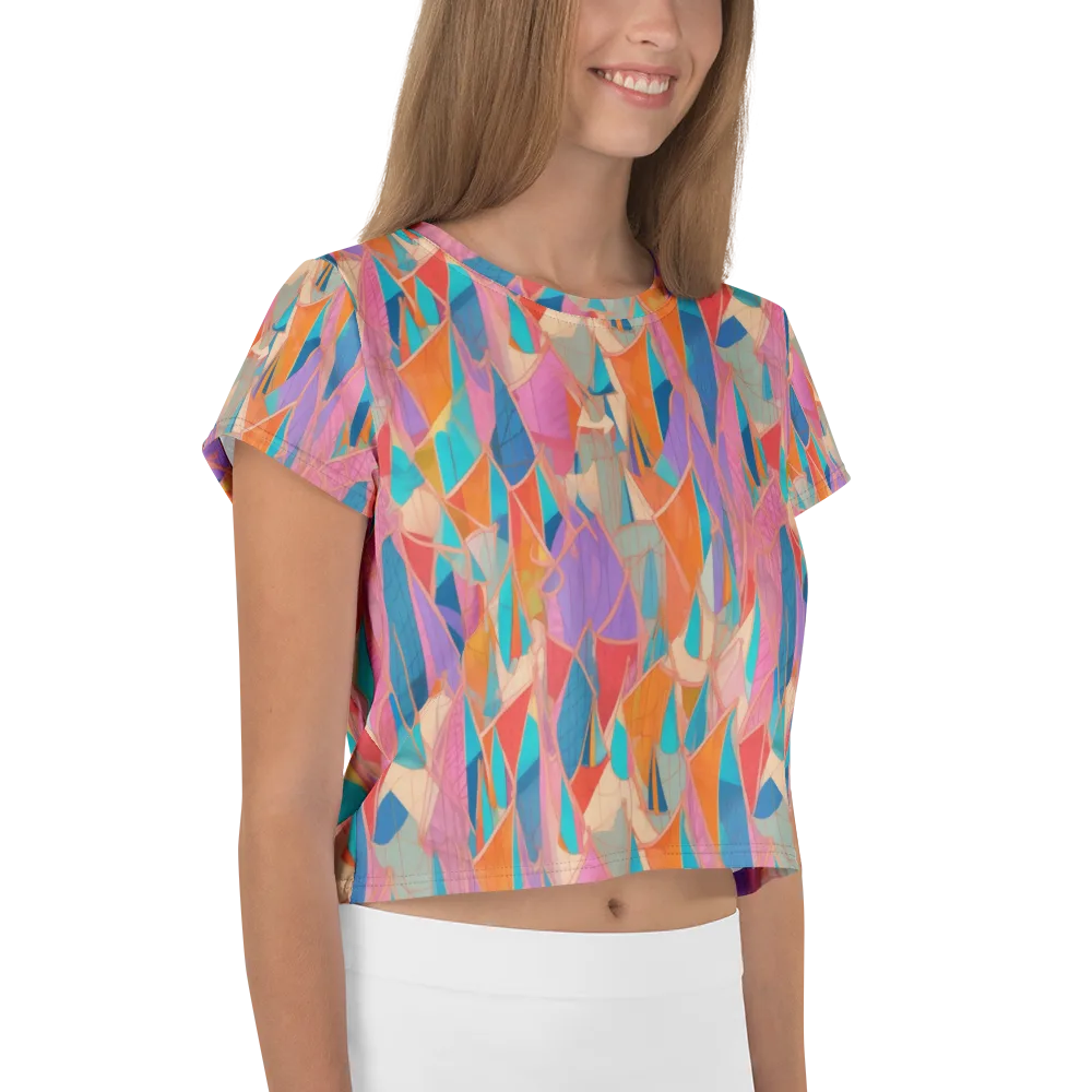 Chromatic Drapery on Crop Tee — Right
