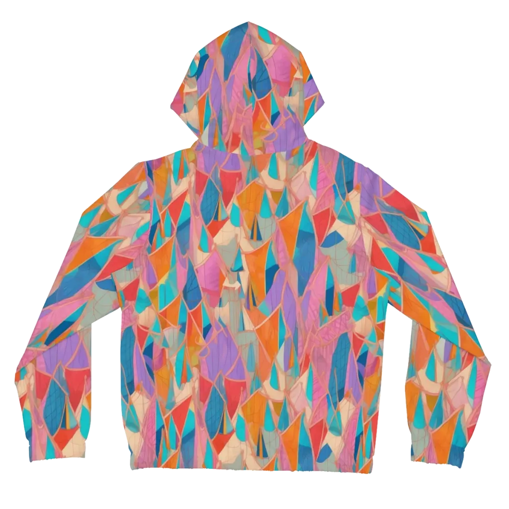 Chromatic Drapery on Women's Full-Zip Hoodie — Back