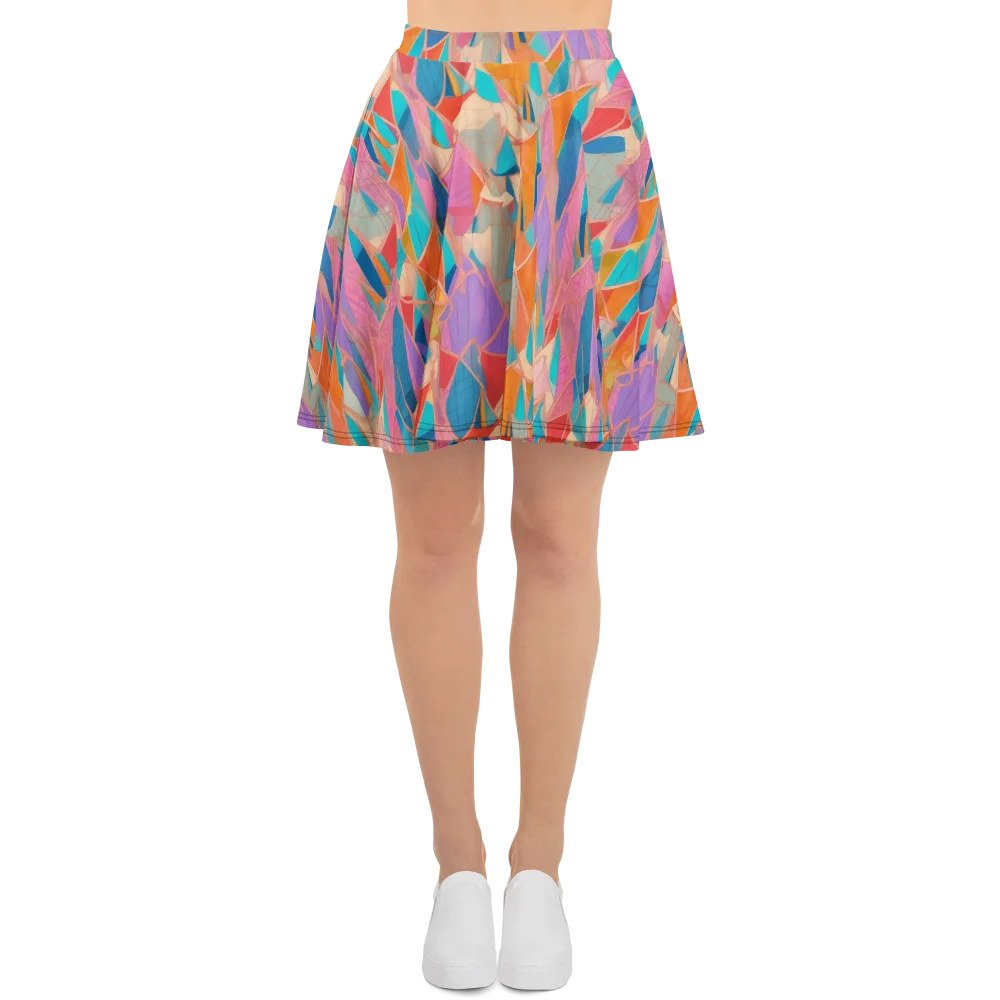 Chromatic Drapery on Skater Skirt — Front