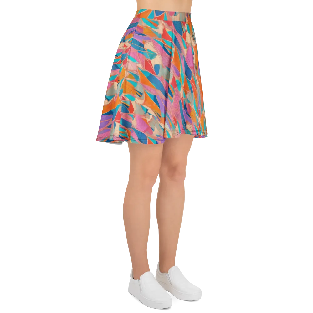 Chromatic Drapery on Skater Skirt — Right