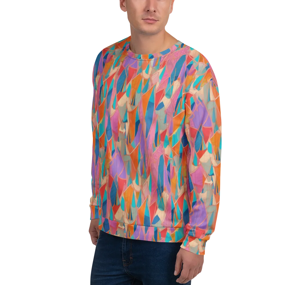 Chromatic Drapery on Sweatshirt — Left Front