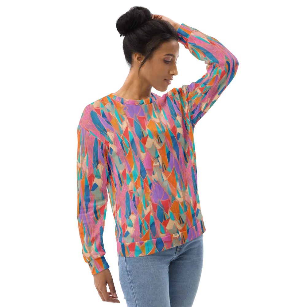Chromatic Drapery on Sweatshirt — Right Front