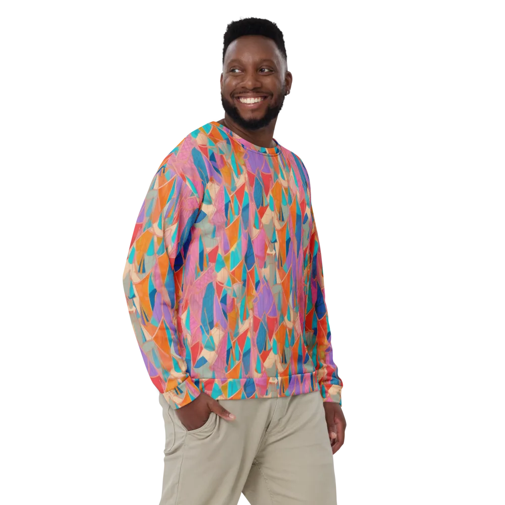Chromatic Drapery on Sweatshirt — Front