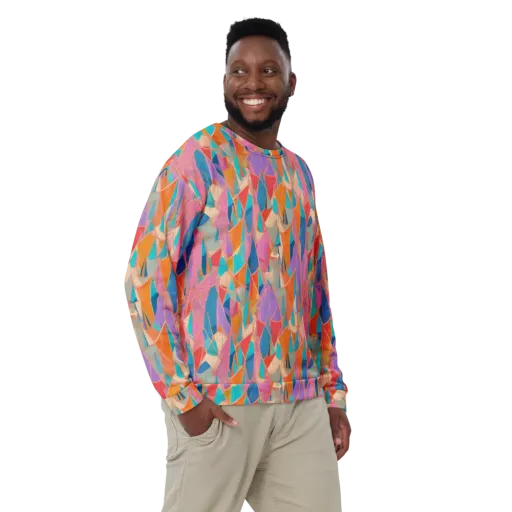 Chromatic Drapery on a Sweatshirt