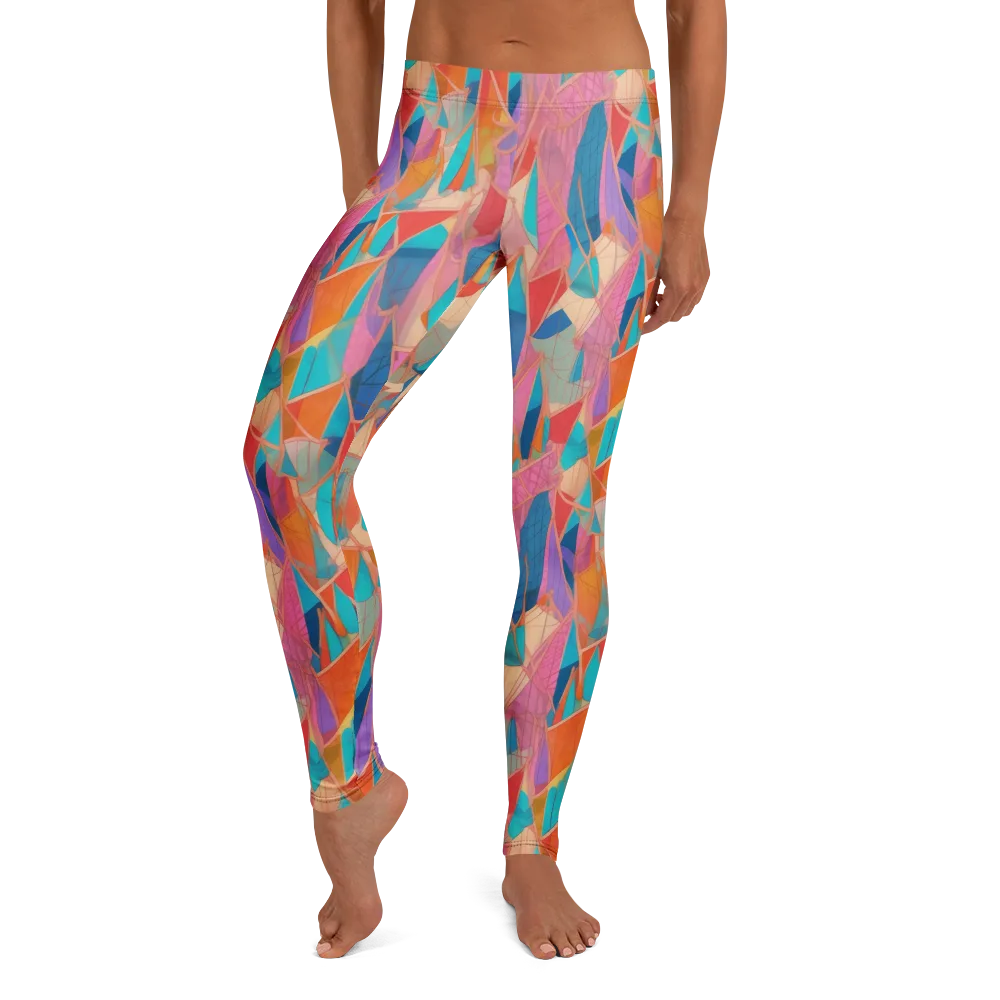 Chromatic Drapery on Leggings — Front