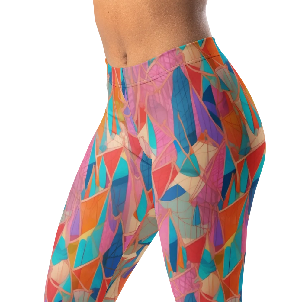 Chromatic Drapery on Leggings — Left Front