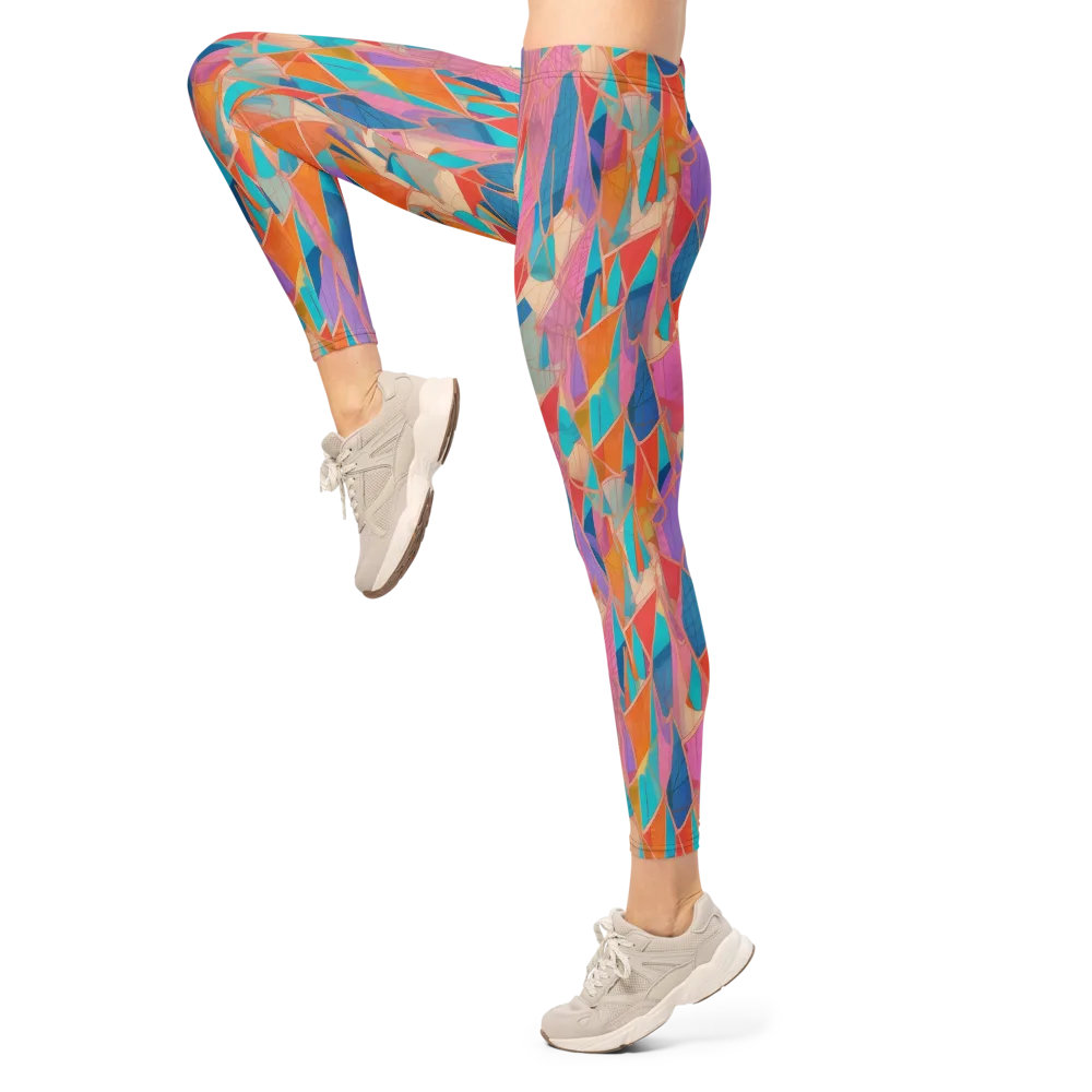 Chromatic Drapery on Leggings — Left