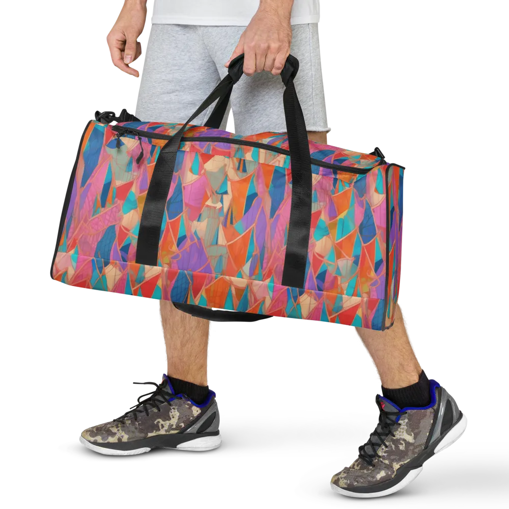 Chromatic Drapery on Duffle Bag — Front