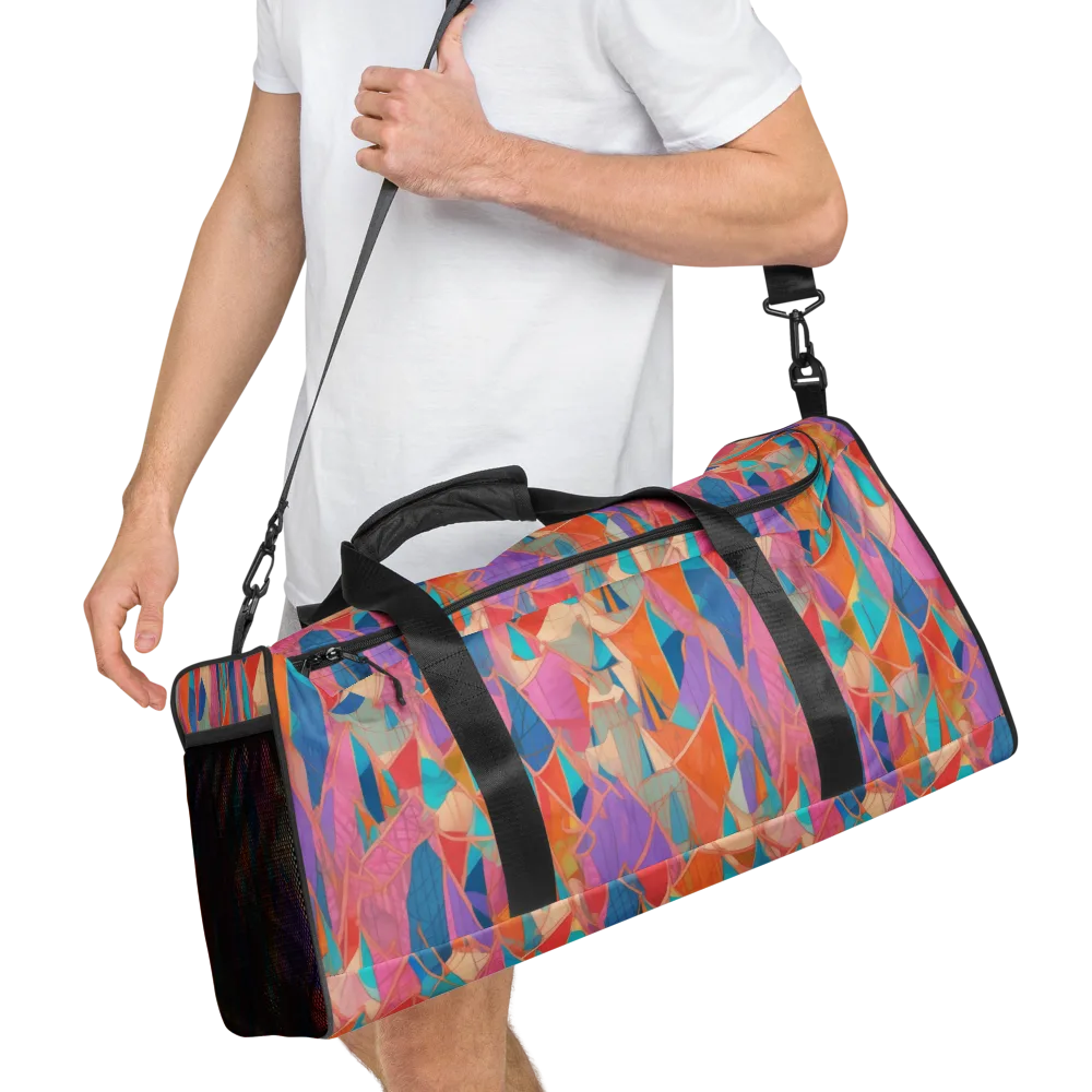 Chromatic Drapery on Duffle Bag — Right Front