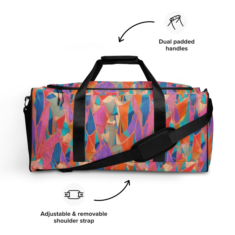 Chromatic Drapery on Duffle Bag — Front
