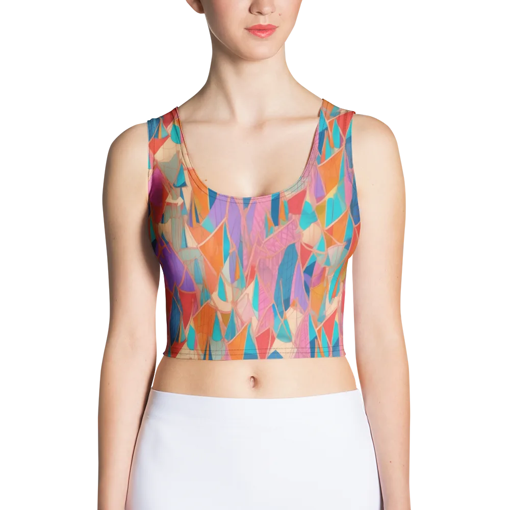 Chromatic Drapery on Crop Top — Front