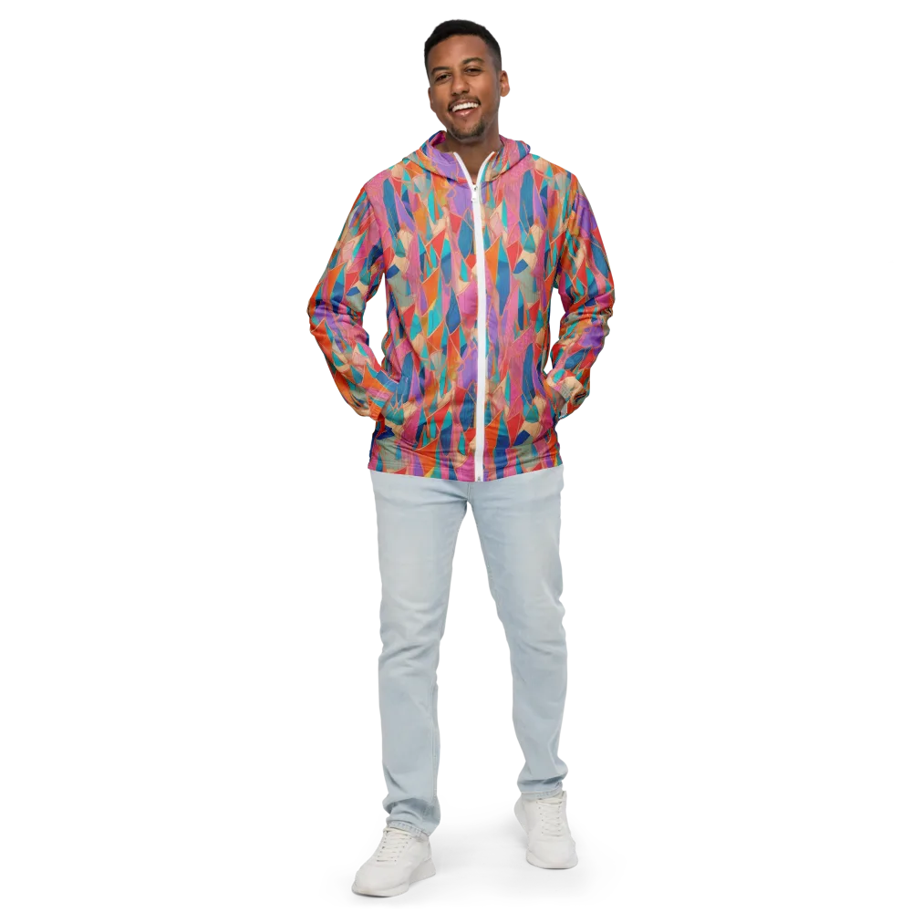 Chromatic Drapery on Men's Windbreaker — Front