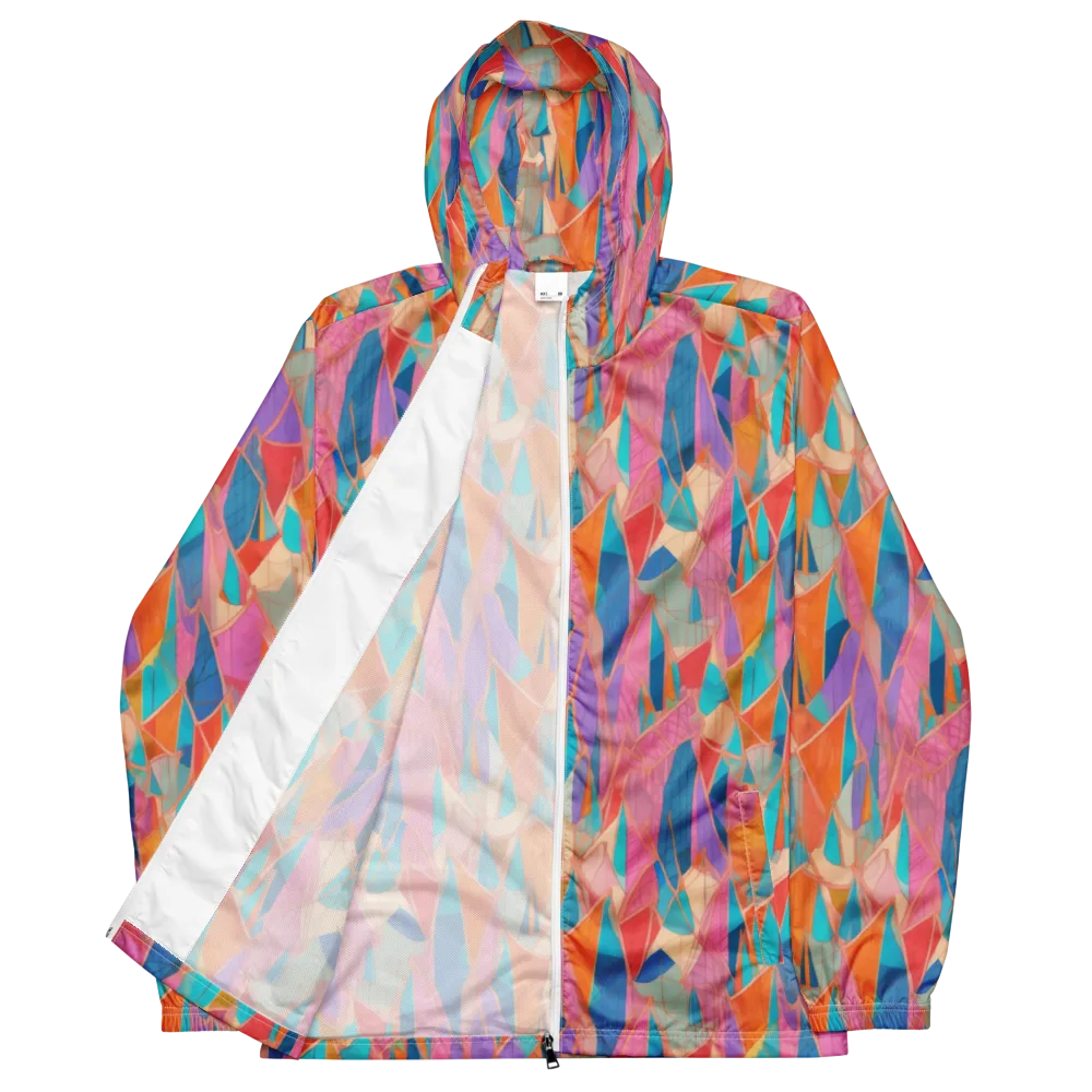 Chromatic Drapery on Men's Windbreaker — Front