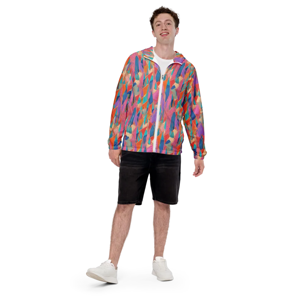 Chromatic Drapery on Men's Windbreaker — Front