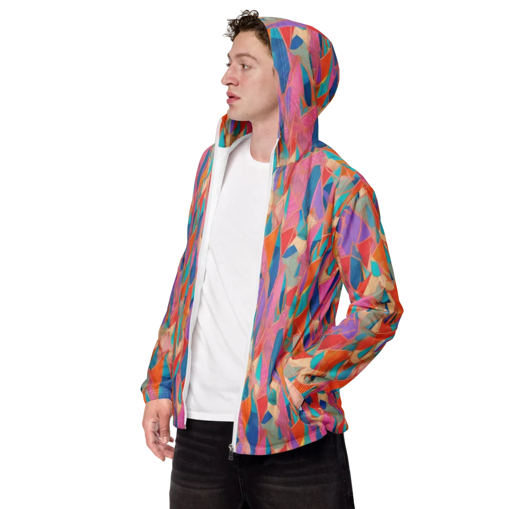 Chromatic Drapery on Men's Windbreaker — Left Front