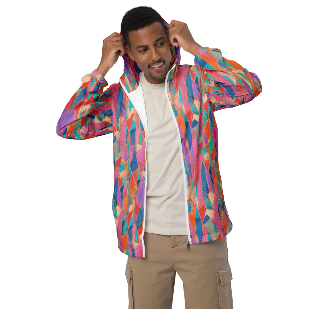 Chromatic Drapery on Men's Windbreaker — Front