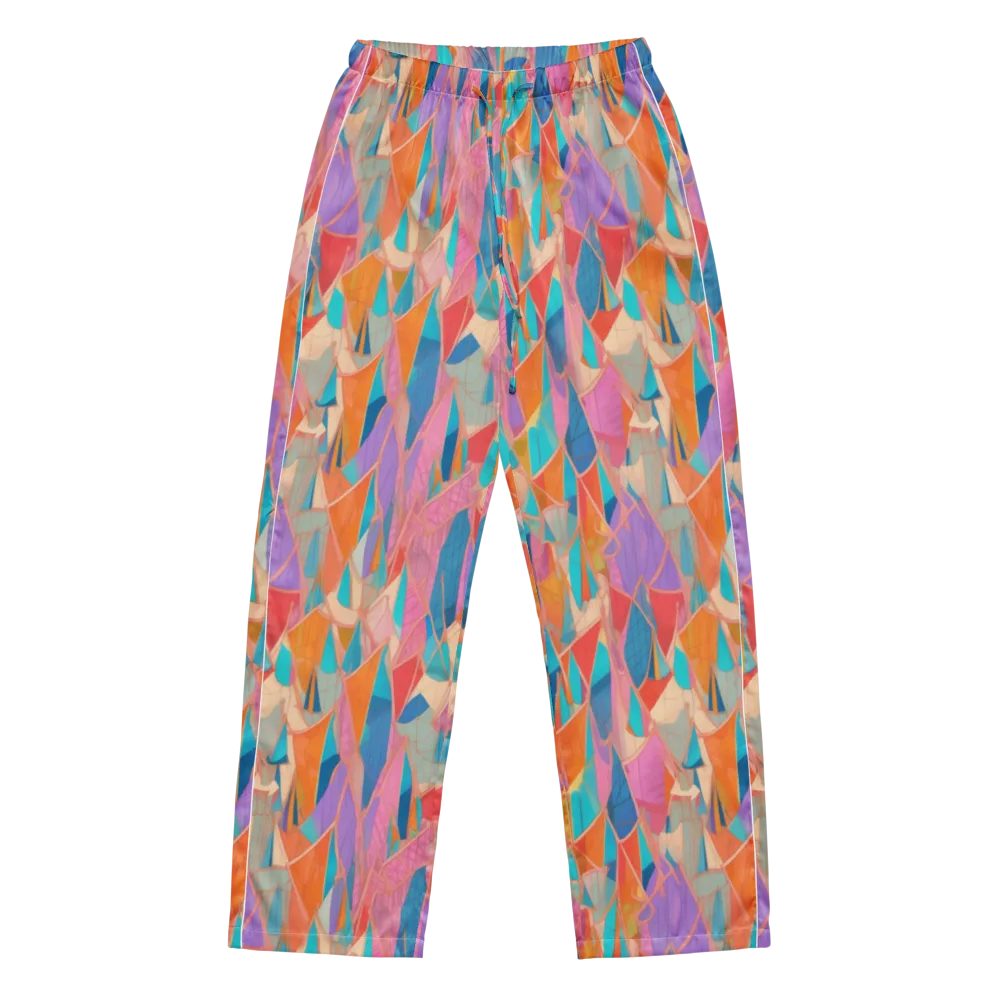 Chromatic Drapery on Women's Pajama Pants — Front