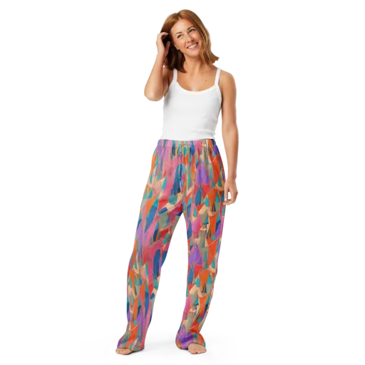 Chromatic Drapery on a Women's Pajama Pants