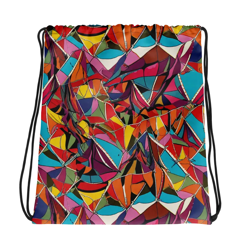 Stained Glass Static on Drawstring Bag — Photo