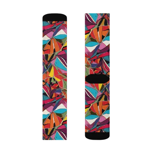 Stained Glass Static on a Socks