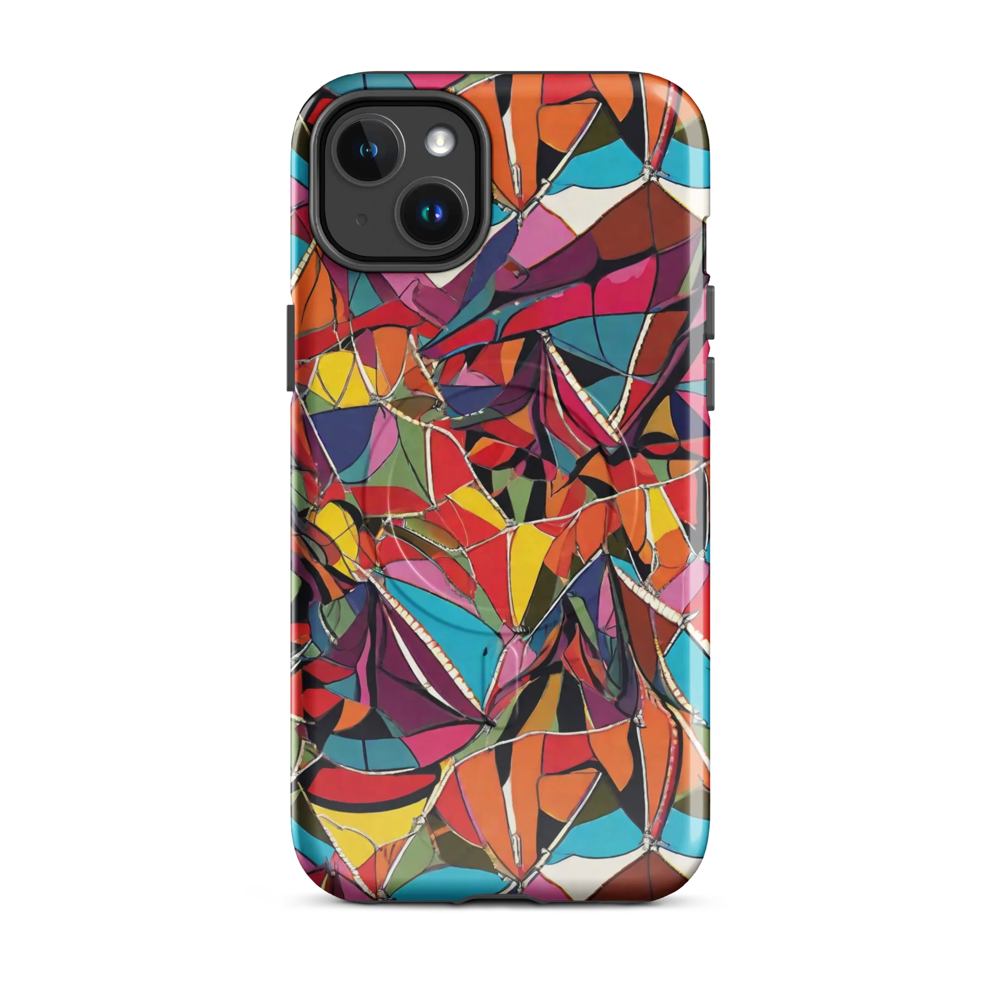 Stained Glass Static on MagSafe Tough Case for iPhone® — Front