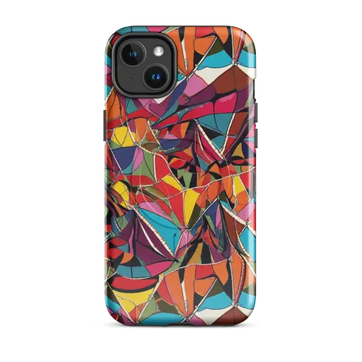 Stained Glass Static on a MagSafe Tough Case for iPhone®