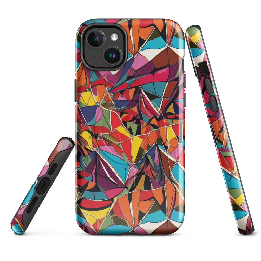 Stained Glass Static on MagSafe Tough Case for iPhone® — Front