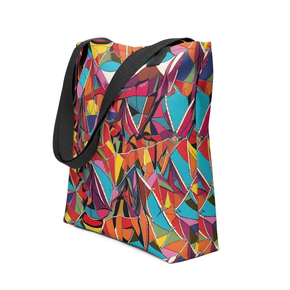 Stained Glass Static on Tote Bag — Front
