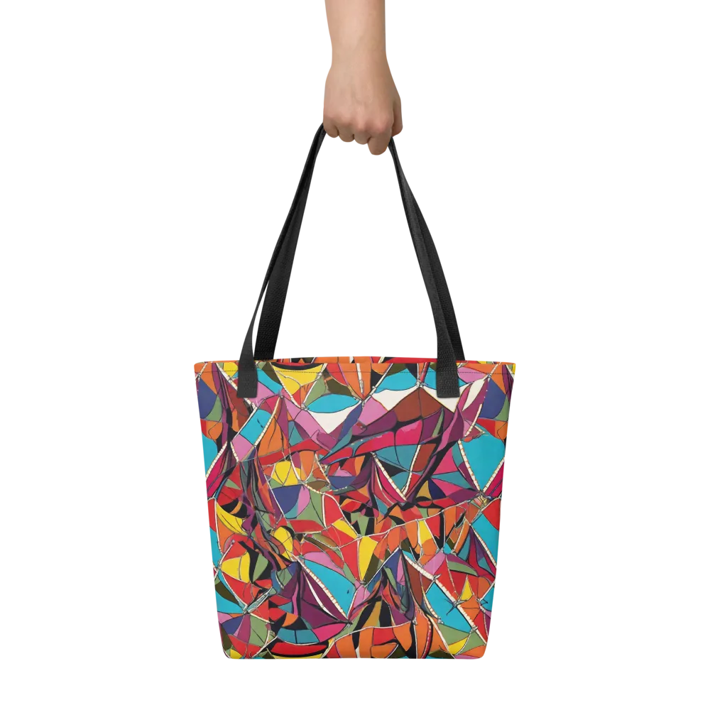 Stained Glass Static on Tote Bag — Front