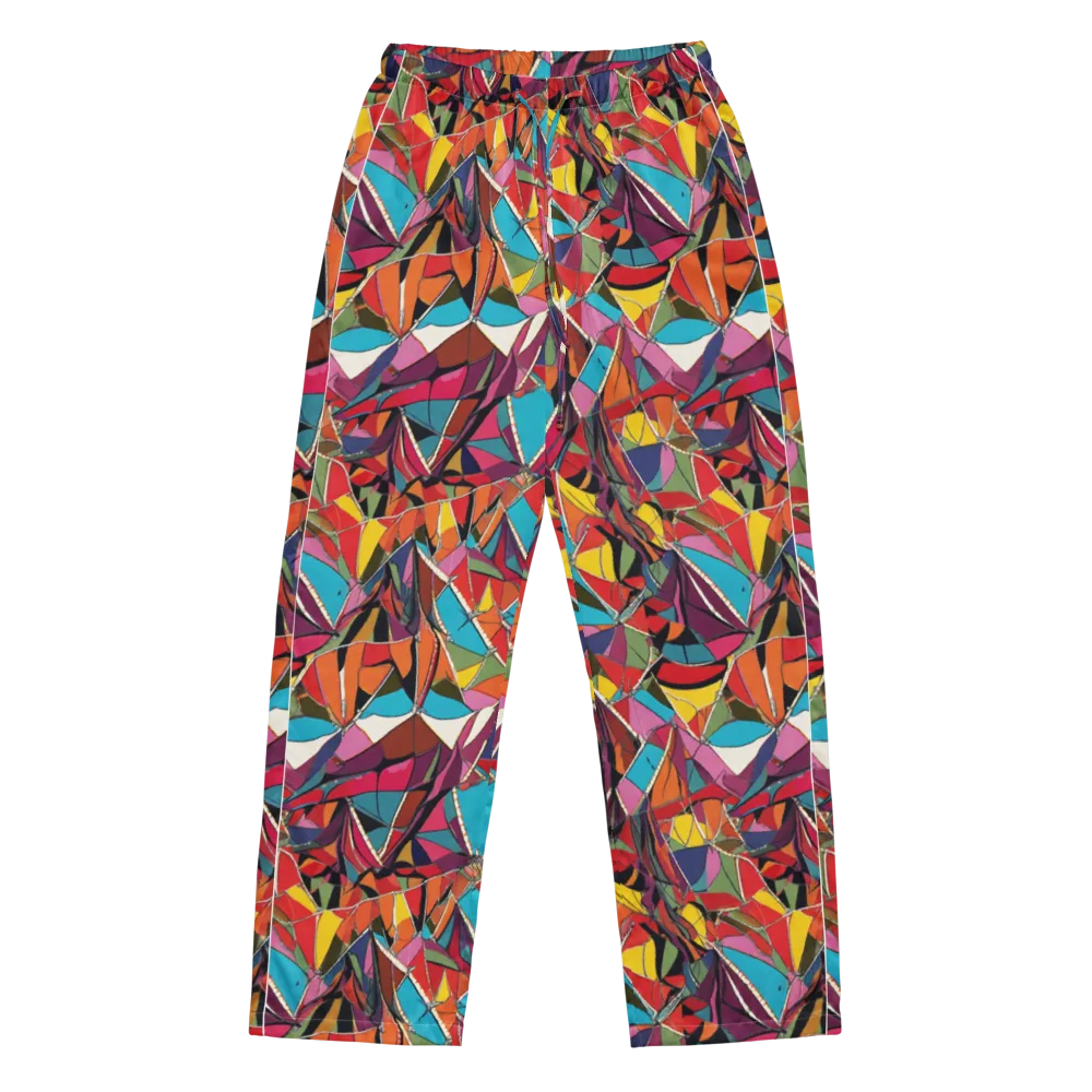 Stained Glass Static on Women's Pajama Pants — Front